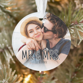 Ornamento Crie Sua Própria Foto de Casal Personalizada