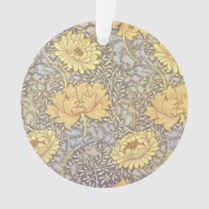 Ornamento Crisântemo Flores Mãe William Morris