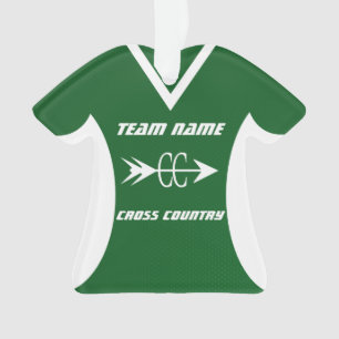 Ornamento Cross Country Green Sports Jersey Foto