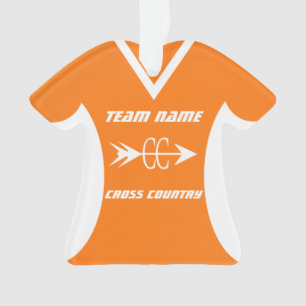 Ornamento Cross Country Orange Sports Jersey Foto