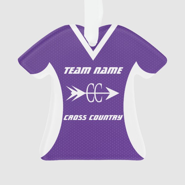 Ornamento Cross Country Purple Sports Jersey (Frente)