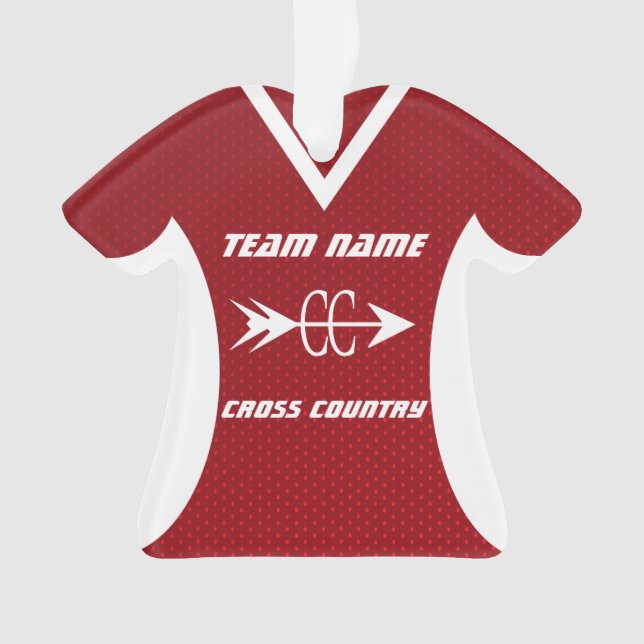 Ornamento Cross Country Red Sports Jersey (Frente)