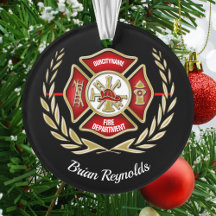 Cruz de Malta Bombeiro Personalizado