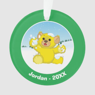 Ornamento Cub macio amarelo