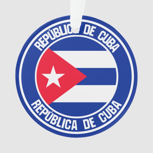 Ornamento Cuba Round Emblem (Frente)