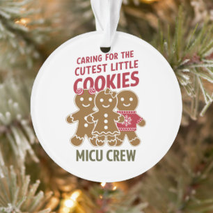 Ornamento Cuidando dos biscoitinhos mais fofos Enfermeira Ni