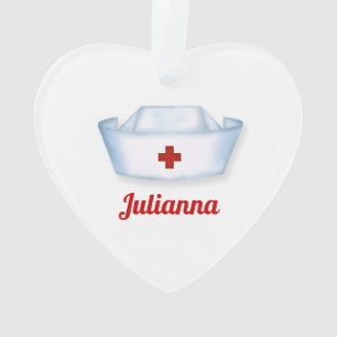 Ornamento Cure o mundo para as enfermeiras feitas sob