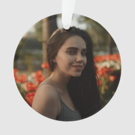 Ornamento Custom Birthday Photo Keepsake Ornament