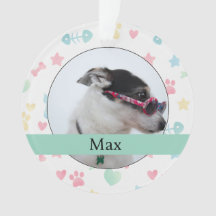 Custom Dog Photo Ornament
