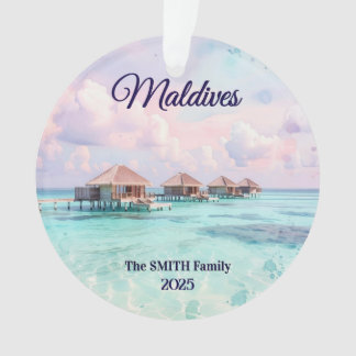 Ornamento Custom Maldives Family Vacation