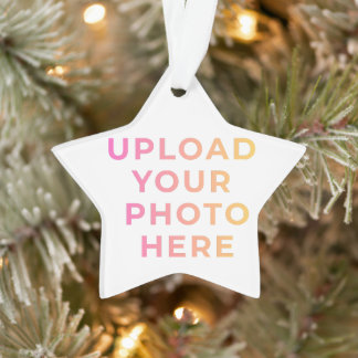 Ornamento Custom Ornament | Photo, Name & Family Keepsake
