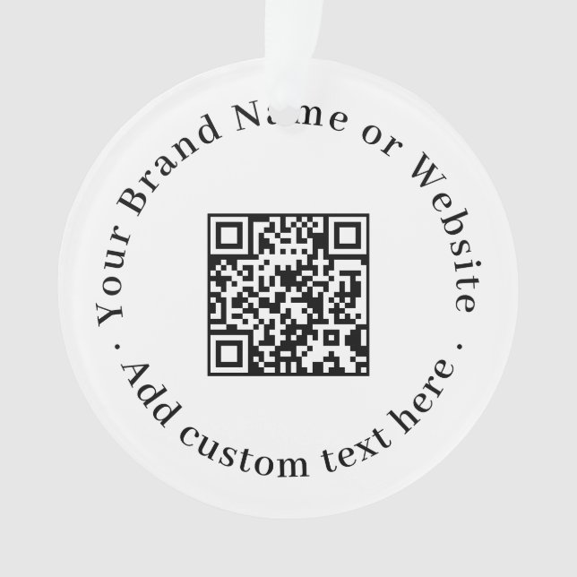 Ornamento Custom QR Code Business Modern Promotional (Frente)