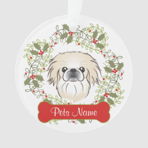 Ornamento customizável de Pekingese