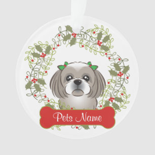 Ornamento customizável de Shih Tzu
