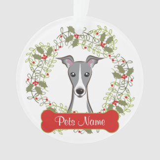 Ornamento customizável do galgo italiano