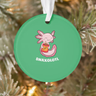 Ornamento Cute Axolotl Lover Snaxolotl Kawaii Axolotl Comida