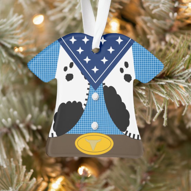 Ornamento Cute Cowboy Personalized Ornament (Árvore)