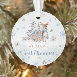 Ornamento Cute Deer First Christmas Ornament Acrylic