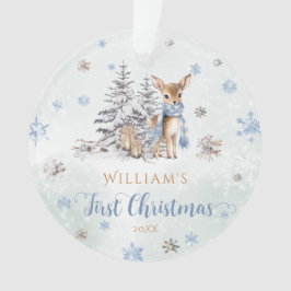 Ornamento Cute Deer First Christmas Ornament Acrylic