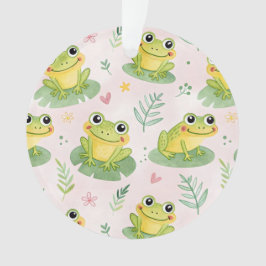 Ornamento Cute frogs Pattern