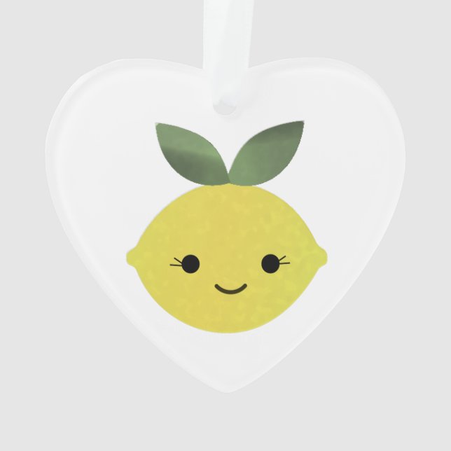 Ornamento Cute Kawaii Lemon (Verso)