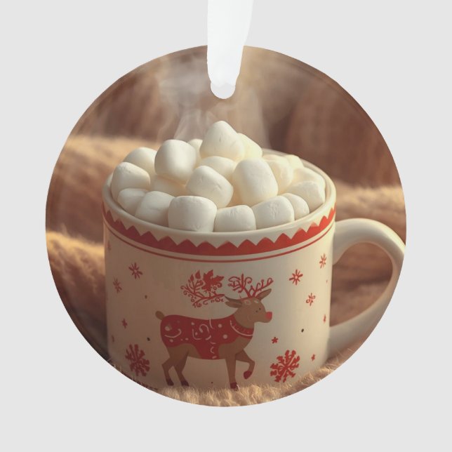 Ornamento Cute Reindeer in Scarf Ornament | Kids Christmas  (Frente)