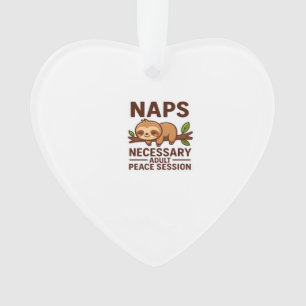 Ornamento Cute Sloth Dorme � Sessão de Paz Necessária para A