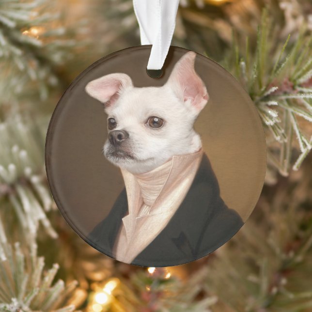 Ornamento Cutest Baby Animals | Royal Chihuahua Portrait (Árvore)