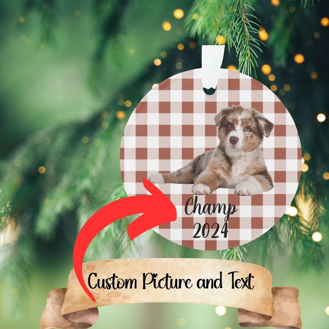 Ornamento Cutomizável de Verificação de Buffalo (Criador carregado)