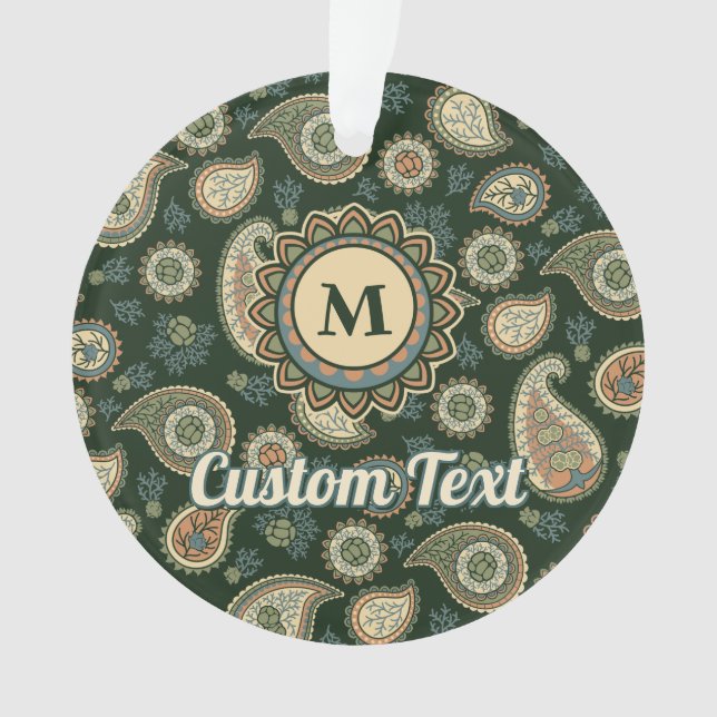 Ornamento Cypress Paisley Pattern (Frente)