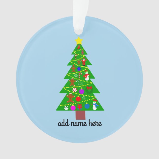 Ornamento da Árvore de Natal #1 (Frente)
