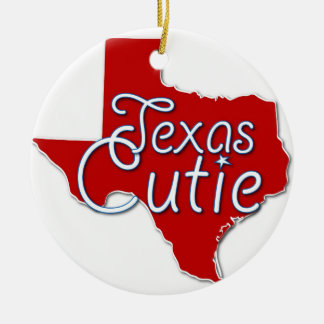 Ornamento da árvore de Natal de Texas Cutie