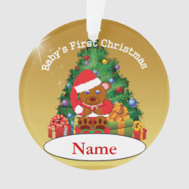 Ornamento da árvore de Natal do bebê personalizado