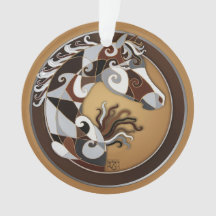 Ornamento da árvore de Natal do cavalo