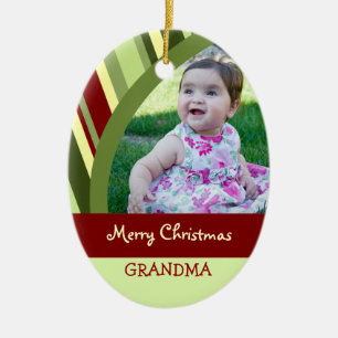 Ornamento da avó do Feliz Natal da foto