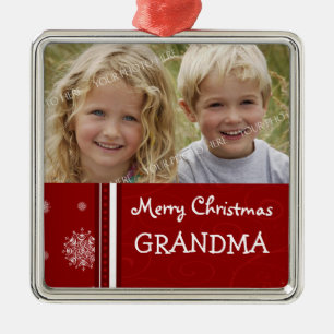 Ornamento da avó do Feliz Natal da foto
