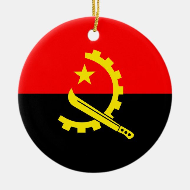 ornamento da bandeira angola (Frente)