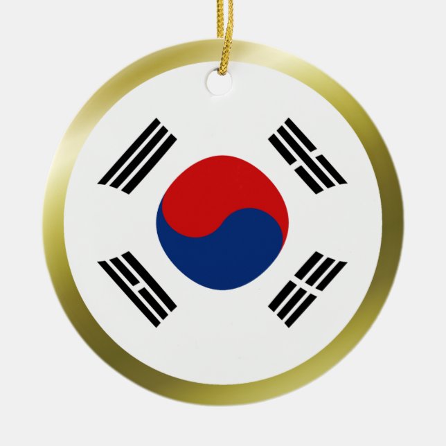 Ornamento da bandeira de Coreia do Sul (Frente)