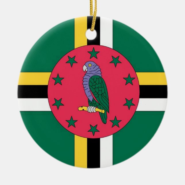 Ornamento da bandeira de Dominica (Frente)
