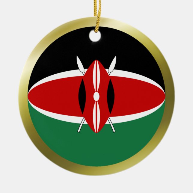 Ornamento da bandeira de Kenya (Frente)