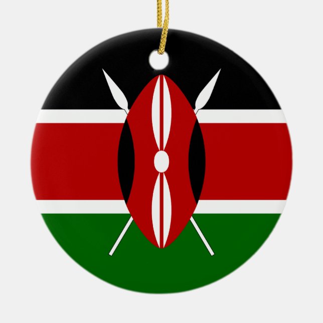 Ornamento da bandeira de Kenya (Frente)