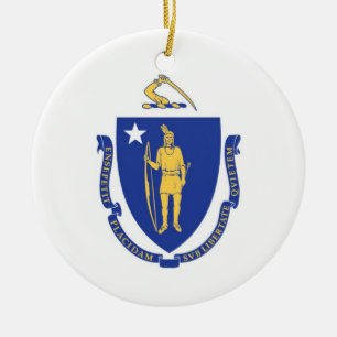 Ornamento da bandeira de Massachusetts