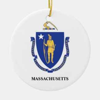 Ornamento da bandeira de Massachusetts (MÃES)