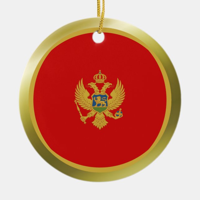 Ornamento da bandeira de Montenegro (Frente)