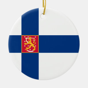 Ornamento da bandeira do estado de Finlandia