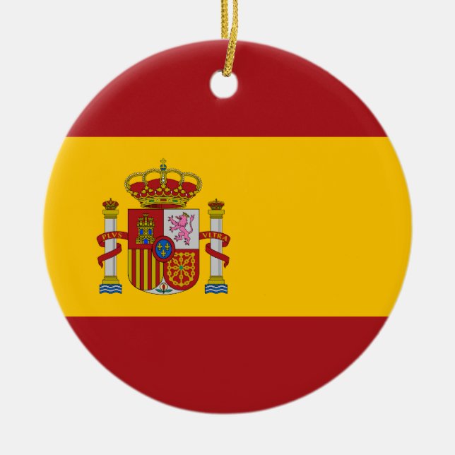 Ornamento da bandeira nacional da espanha (Frente)