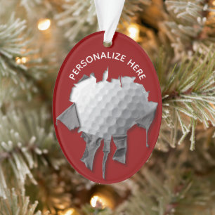 Ornamento da Bola de Golf Torn