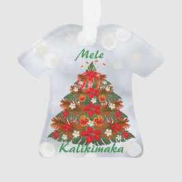 Ornamento da Camisa Floral de Natal Havaiana