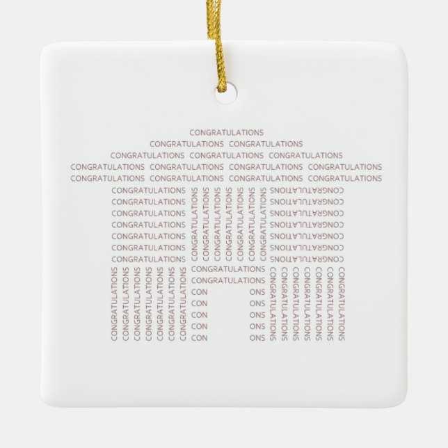 Ornamento da casa dos parabéns (Frente)