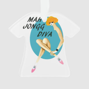 Ornamento da diva do Mah Jongg